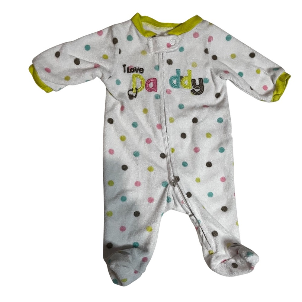 *5/25* Carters I Love Daddy Newborn Footie Pajamas